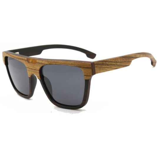 Gafeando “Zebra Wood” · Gafas de sol de madera polarizadas UV400