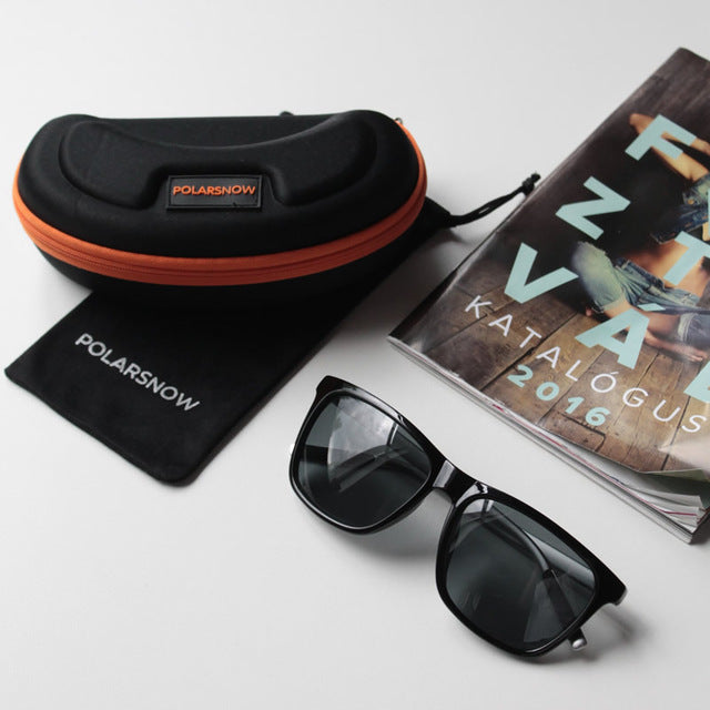 POLARSNOW. Gafas de sol para hombre. Diseño de aluminio Vintage.
