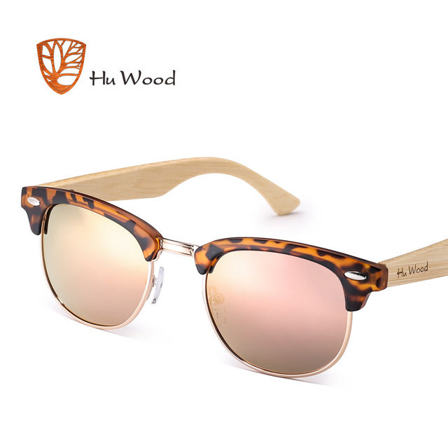 HU WOOD. Gafas de sol de madera de bambú unisex. Polarizadas. UV400
