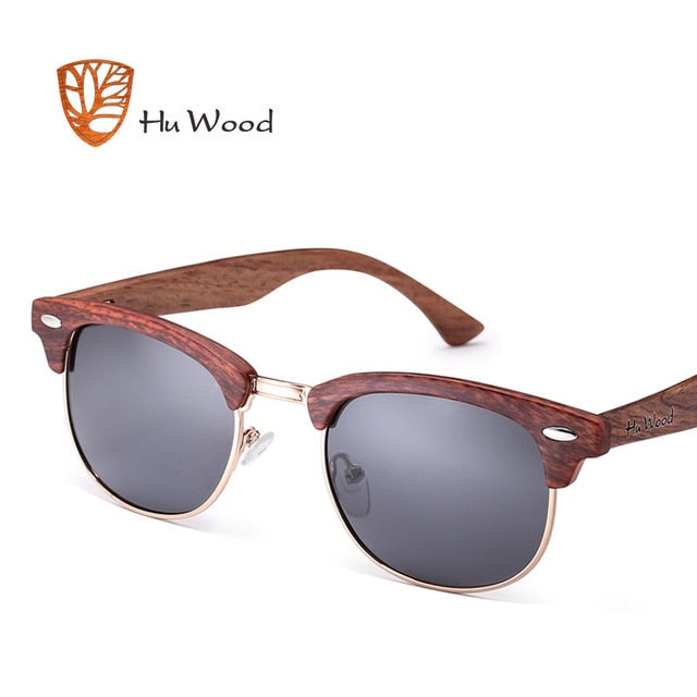 HU WOOD. Gafas de sol de madera de bambú unisex. Polarizadas. UV400