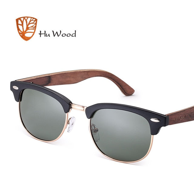 HU WOOD. Gafas de sol de madera de bambú unisex. Polarizadas. UV400