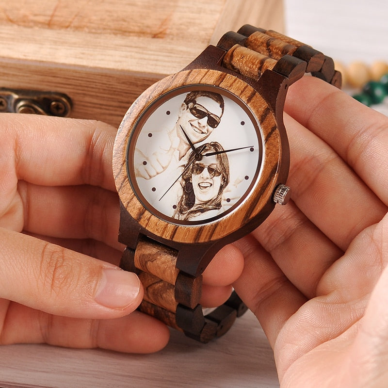 BOBO BIRD. Reloj personalizado de madera de bambú.