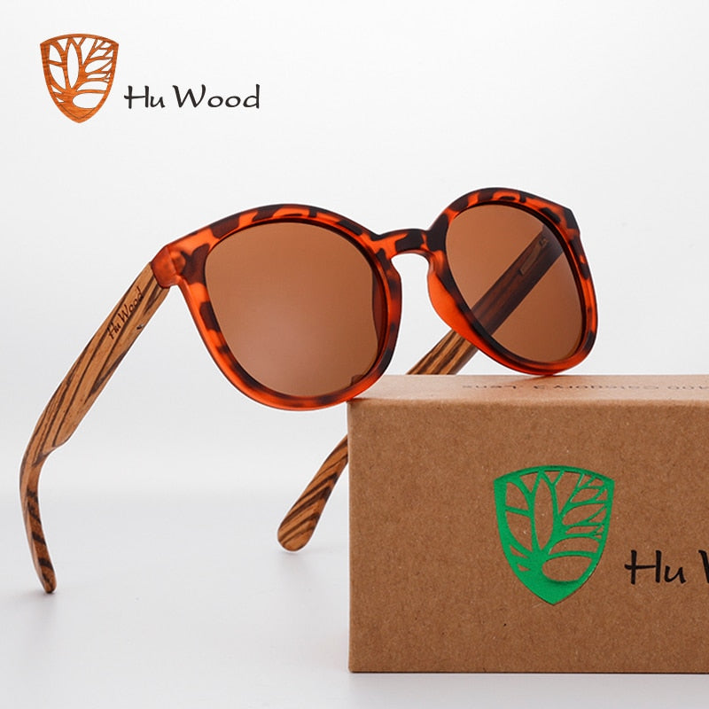 HU WOOD. Gafas de sol de madera de bambú unisex. Polarizadas. UV400