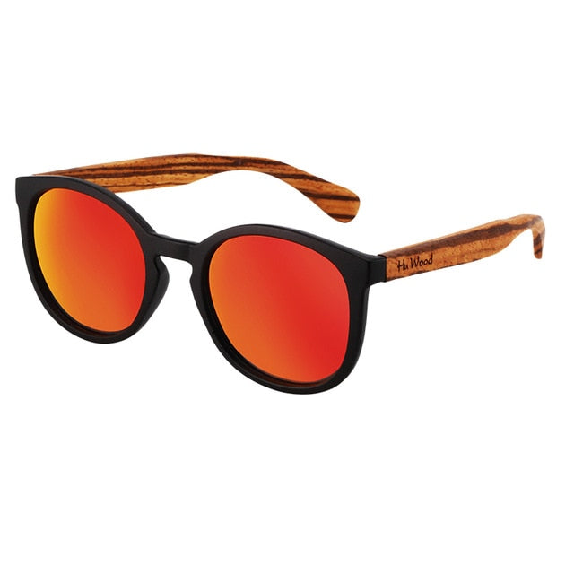 HU WOOD. Gafas de sol de madera de bambú unisex. Polarizadas. UV400