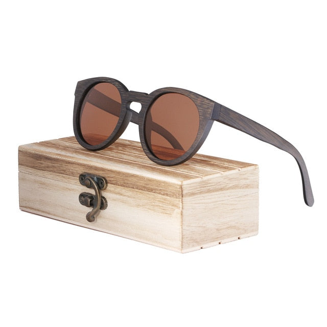 Gafeando “Skate Round” · Gafas de sol de madera polarizadas UV400