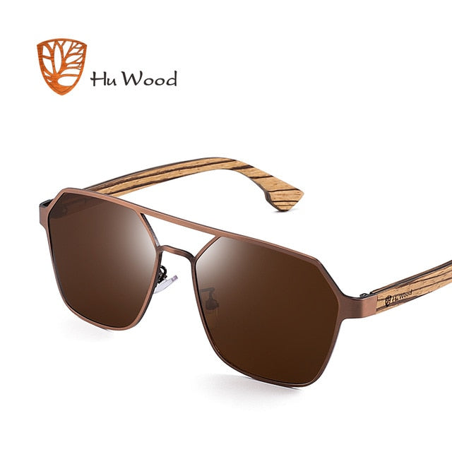 HU WOOD. Gafas de sol de madera de bambú unisex. Polarizadas. UV400
