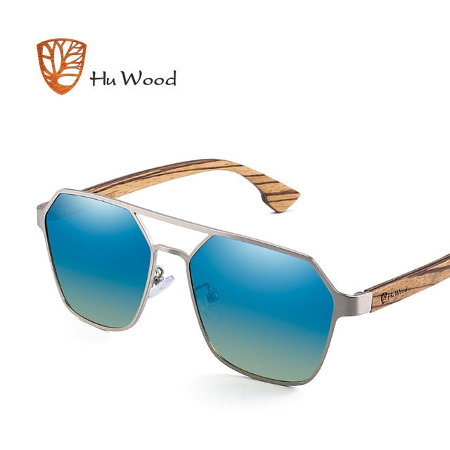 HU WOOD. Gafas de sol de madera de bambú unisex. Polarizadas. UV400