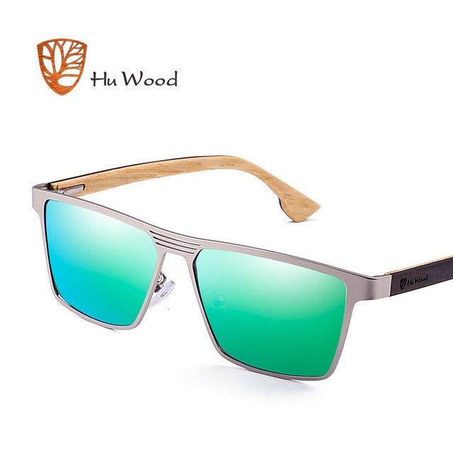 HU WOOD. Gafas de conducción de madera de bambú unisex. Polarizadas. UV400