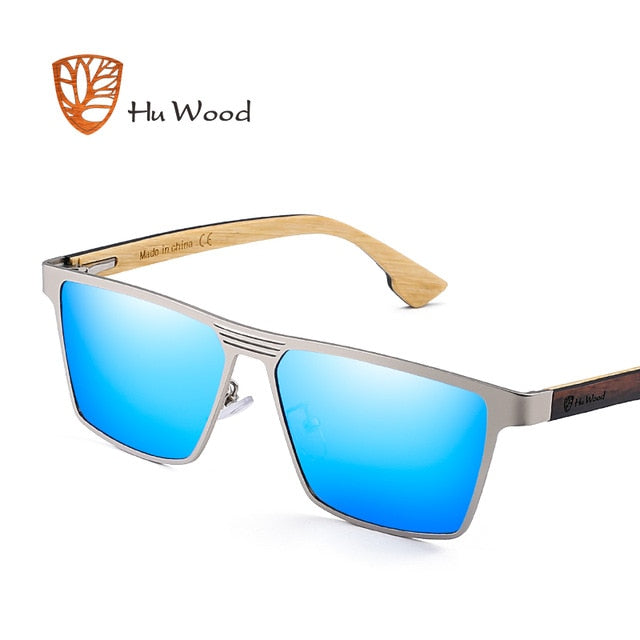 HU WOOD. Gafas de conducción de madera de bambú unisex. Polarizadas. UV400