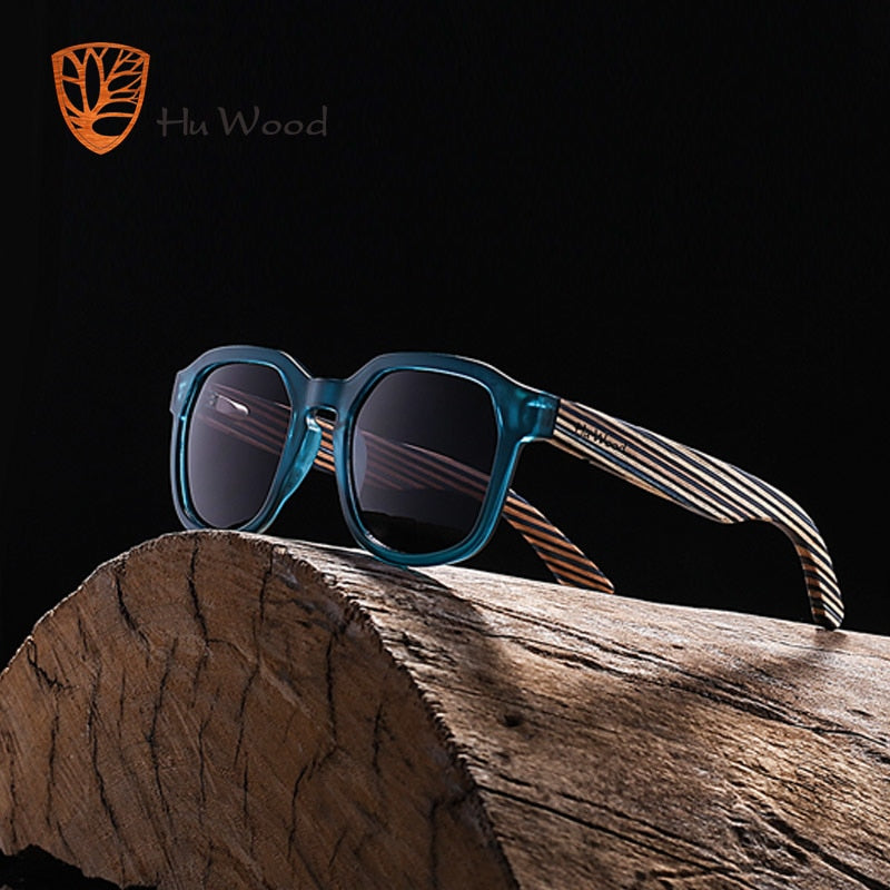 HU WOOD. Gafas de sol de madera de bambú unisex. Polarizadas. UV400