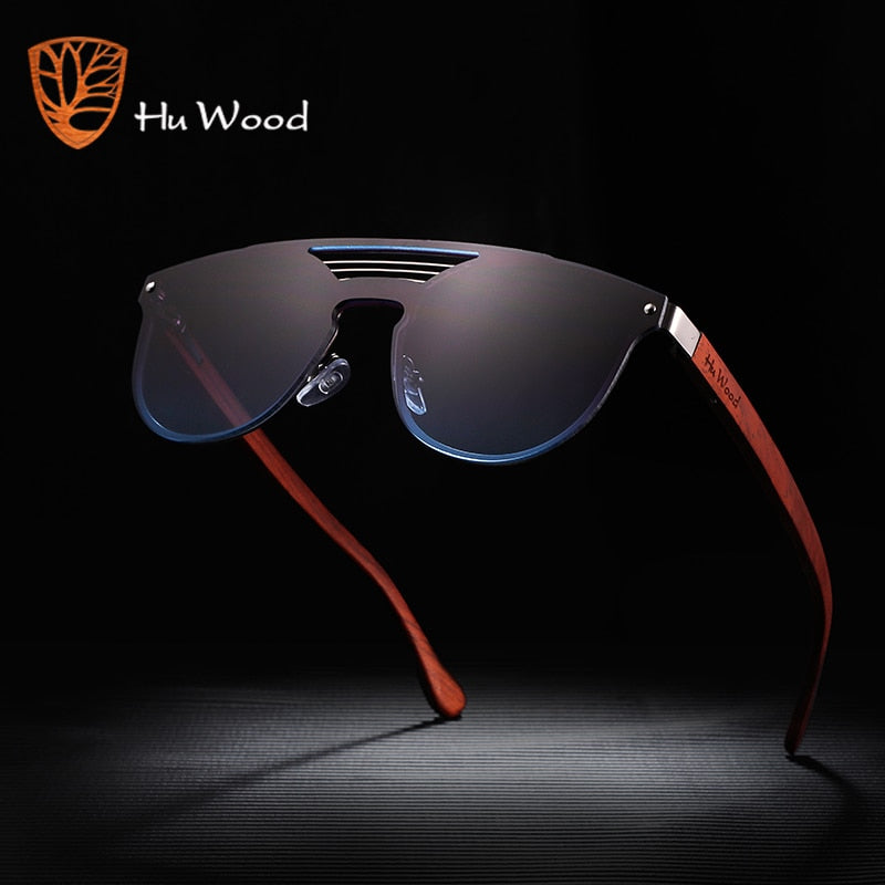 HU WOOD. Gafas de sol de madera de bambú unisex. Polarizadas. UV400