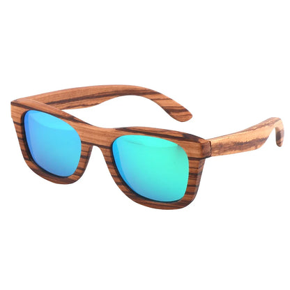Gafeando "Sahara" · Gafas de sol de madera de cebra polarizadas UV400