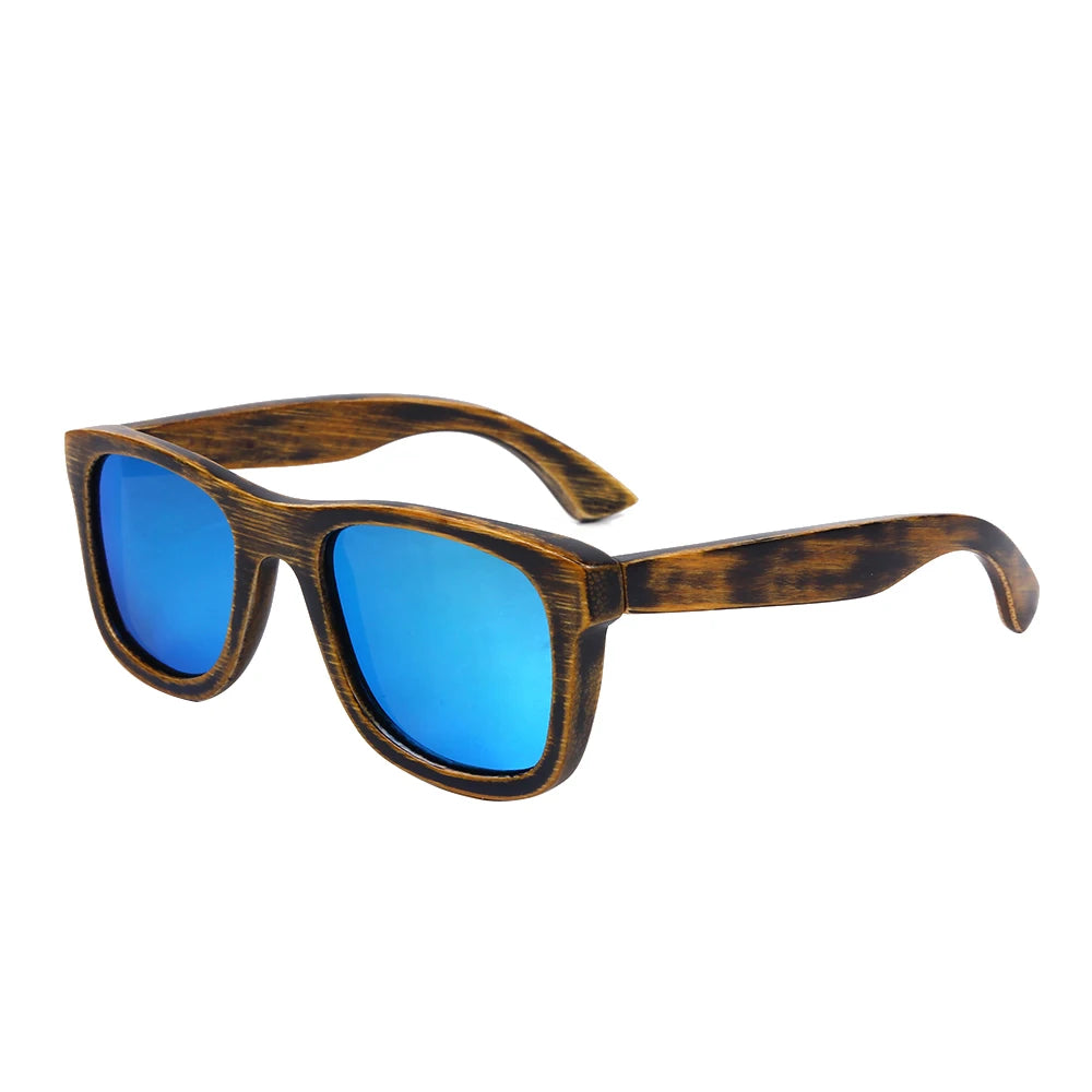 Gafeando "Jungla" · Gafas de sol de madera de cebra polarizadas UV400