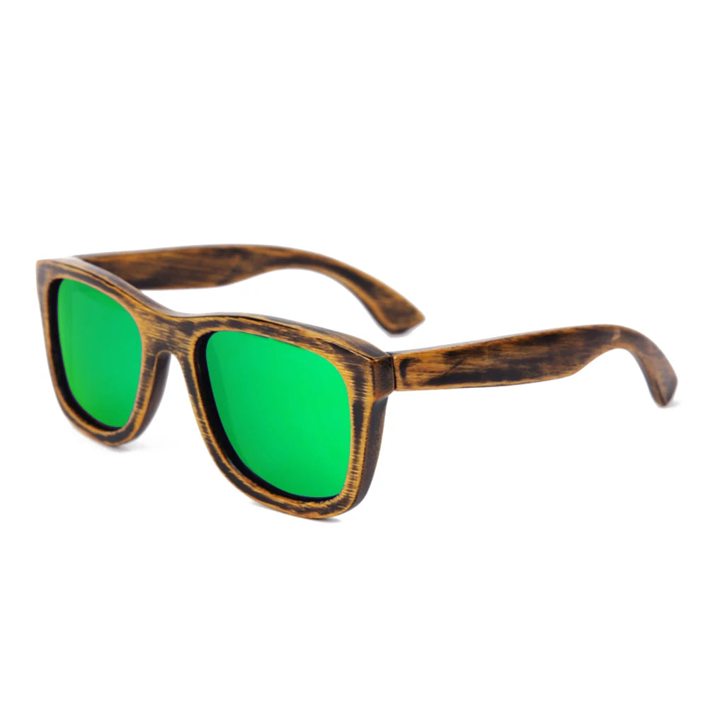 Gafeando "Jungla" · Gafas de sol de madera de cebra polarizadas UV400