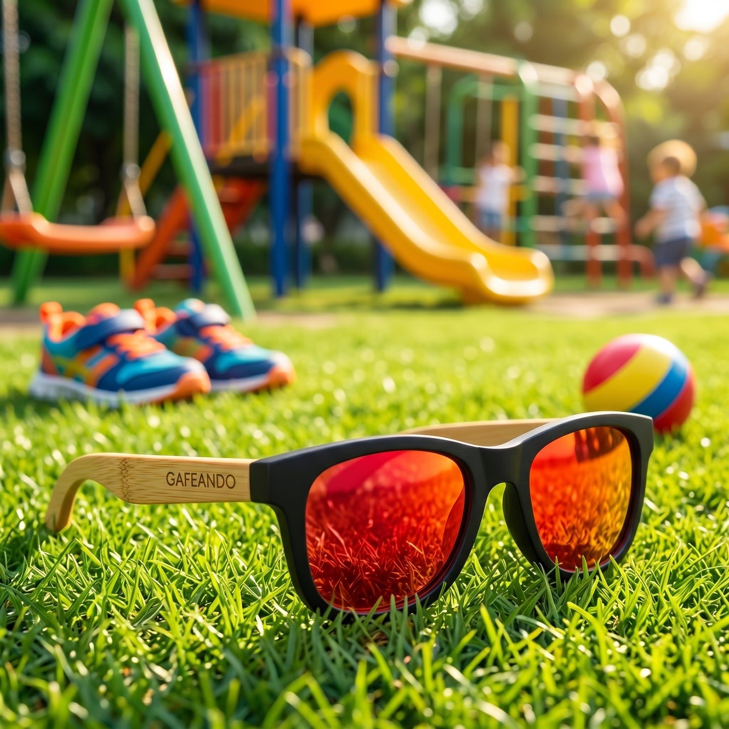 Gafeando Infantil · Gafas de sol de madera de roble polarizadas UV400