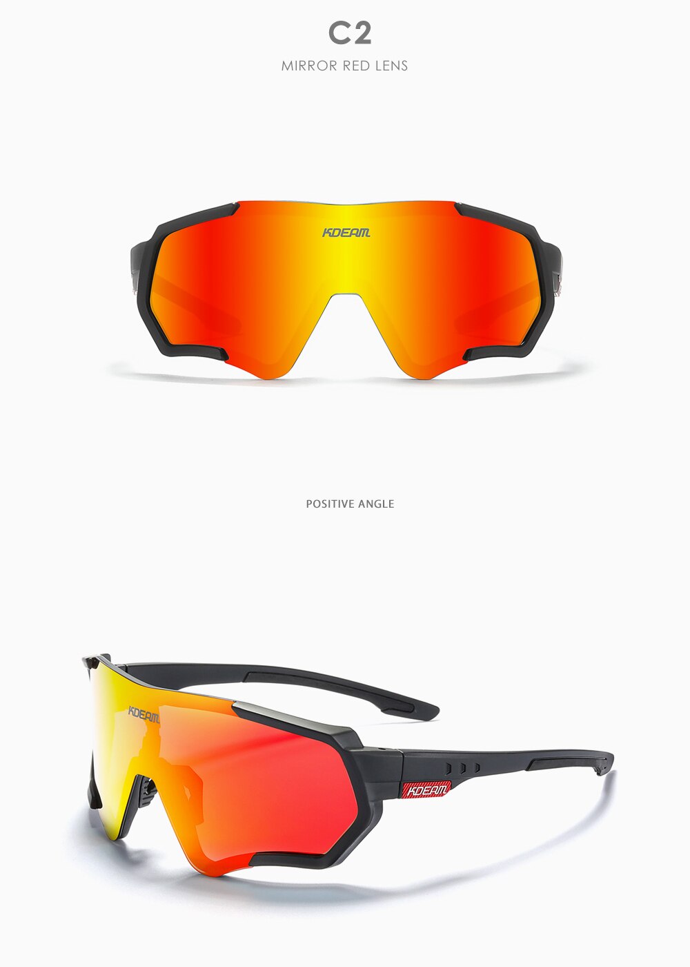 KDEAM. "CYCLING TR90". Polarizadas, Unisex, UV400.