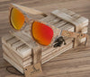 BOBO BIRD. Gafas de sol cuadradas unisex. Hechas con madera de bambú. UV400.
