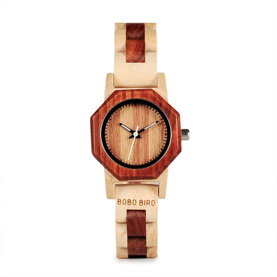 BOBO BIRD. Reloj de madera creativo para mujer.