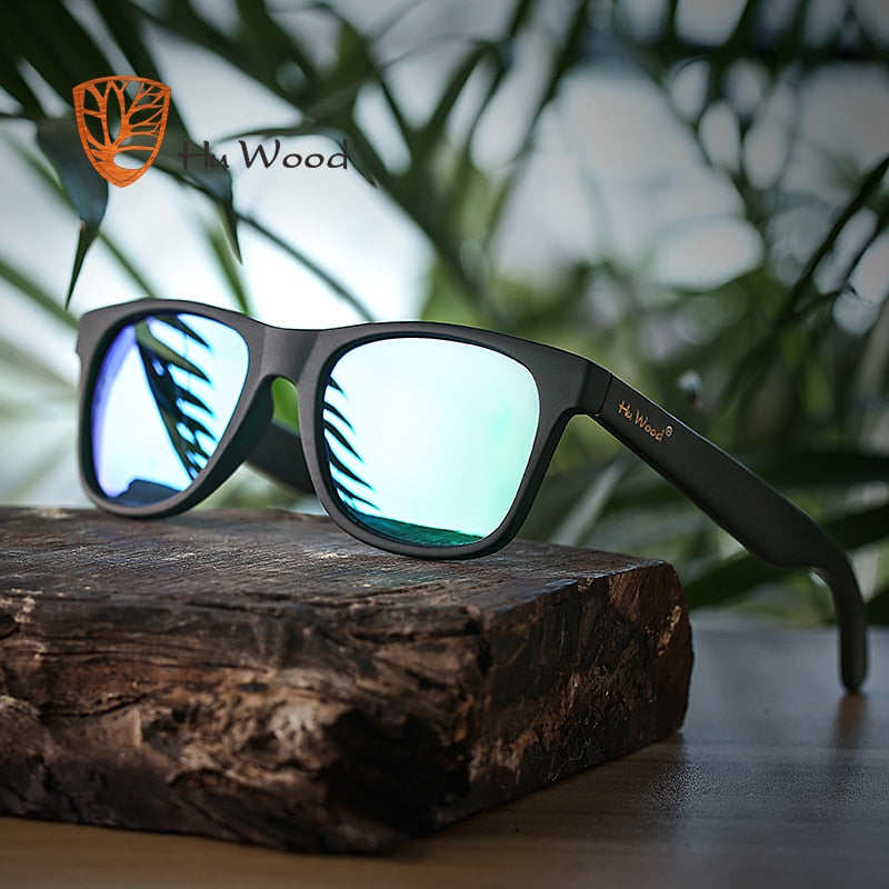 HU WOOD. Gafas de sol de madera de bambú unisex. Polarizadas. UV400