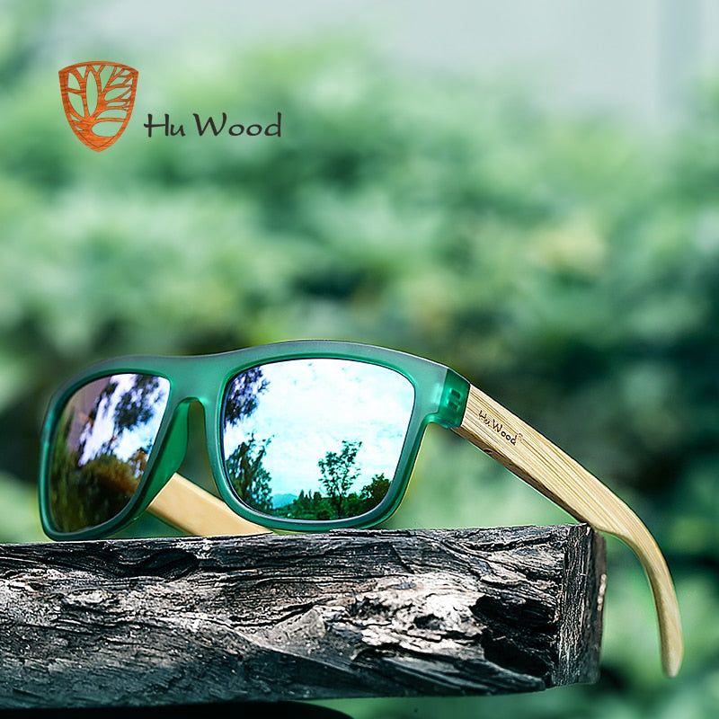 HU WOOD. Gafas de sol de madera de bambú para hombre. Polarizadas. UV4 -  Gafeando