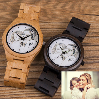 BOBO BIRD. Reloj personalizado de madera de bambú.
