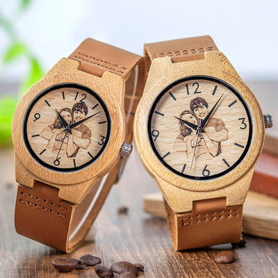 BOBO BIRD. Reloj personalizado de madera de bambú.