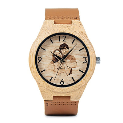 BOBO BIRD. Reloj personalizado de madera de bambú.