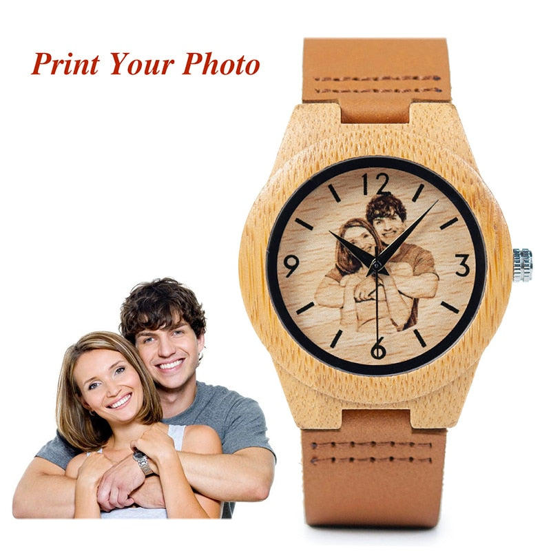 BOBO BIRD. Reloj personalizado de madera de bambú.