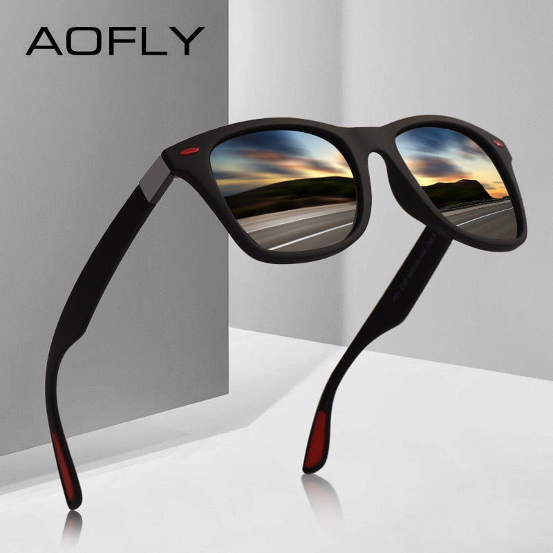AOFLY. Gafas de sol polarizadas clásicas para hombre. UV400