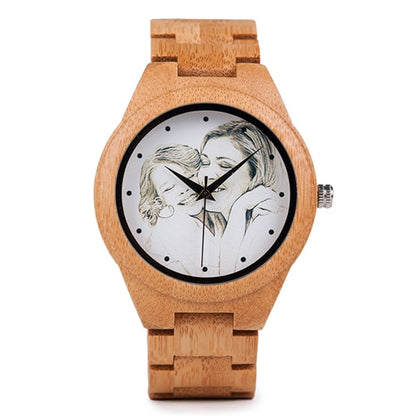 BOBO BIRD. Reloj personalizado de madera de bambú.