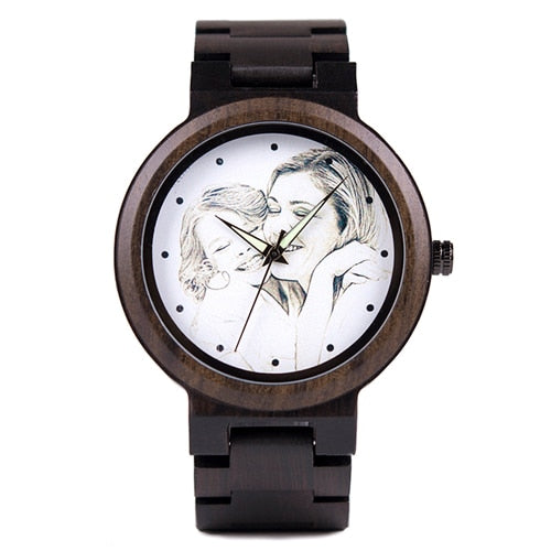 BOBO BIRD. Reloj personalizado de madera de bambú.