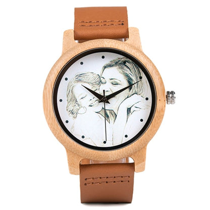 BOBO BIRD. Reloj personalizado de madera de bambú.