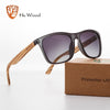 HU WOOD. Gafas de sol de madera de bambú para hombre. Polarizadas. UV400
