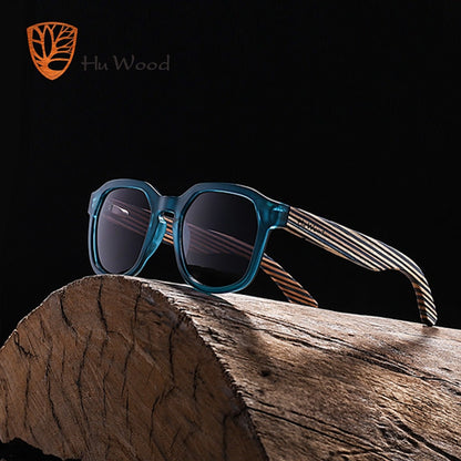 HU WOOD. Gafas de sol de madera de bambú unisex. Polarizadas. UV400